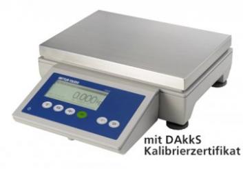 Kompaktwaage Mettler-Toledo ICS425k-6SM/f bis 6 kg, mit DAkkS Kalibrierzertifikat 