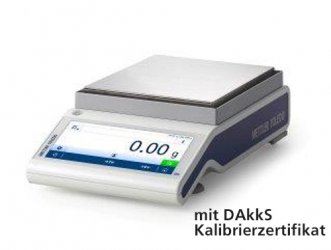 Präzisionswaage Mettler-Toledo MS1602TS bis 1,6 kg, mit DAkkS Kalibrierzertifikat 